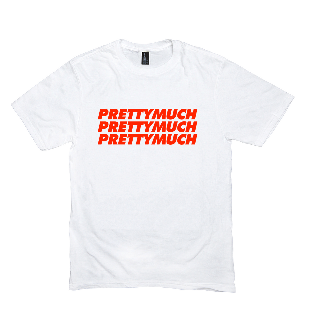 Stacked Logo White Tee