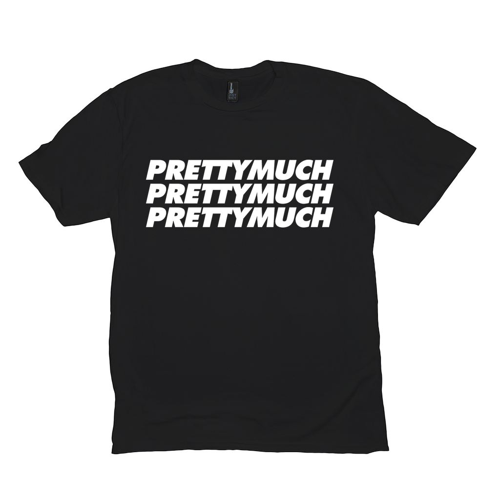 Stacked Logo Black Tee