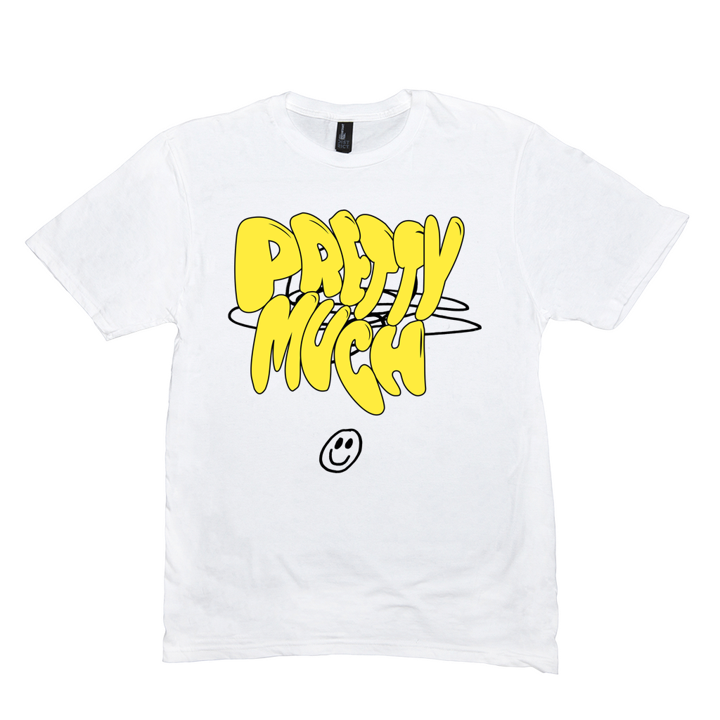 Bubble Letter White Tee
