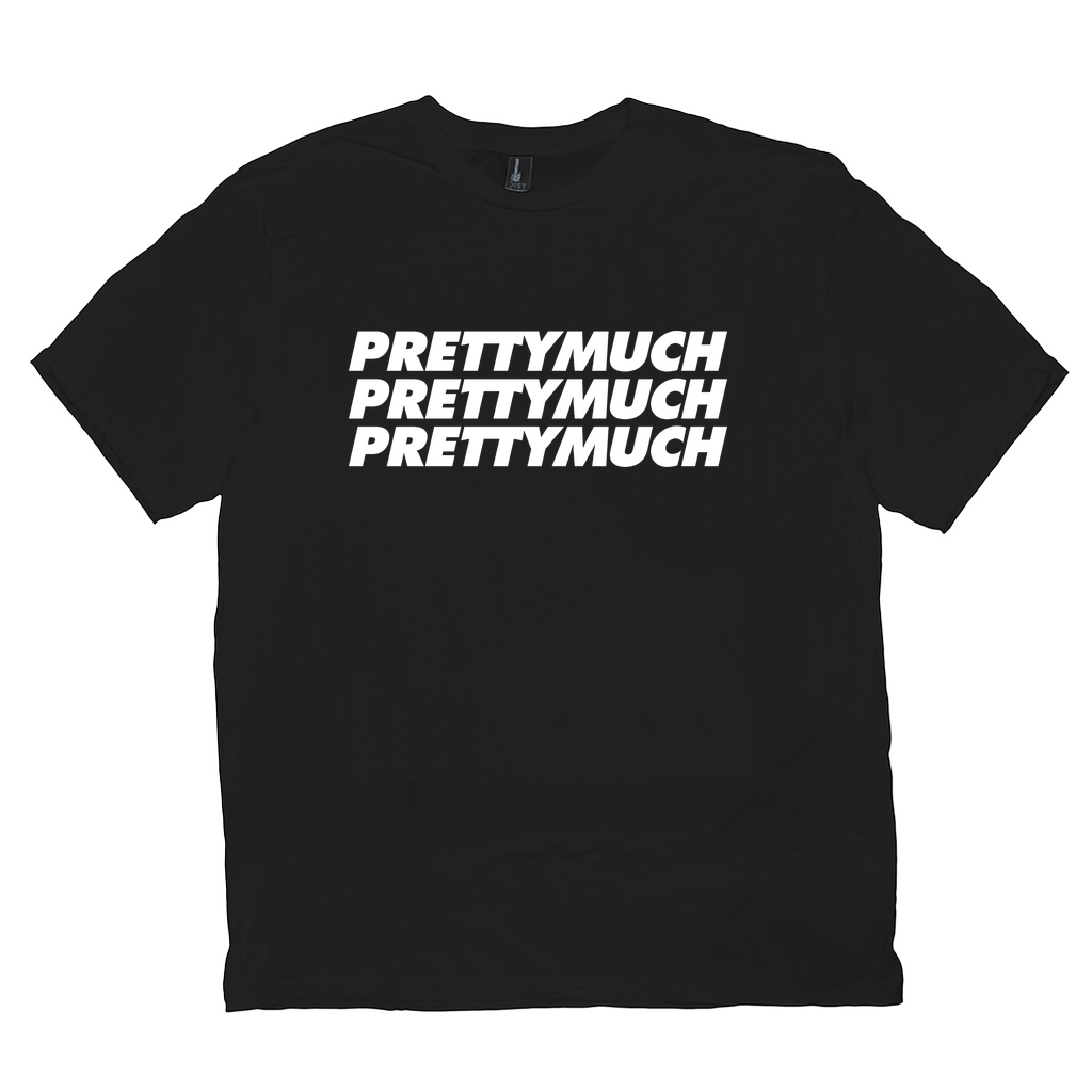 Stacked Logo Black Tee